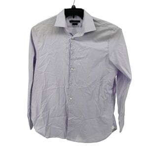 John Varvatos USA Dress Shirt Mens 16.5 34/35 Purple Regular Fit‎ Cotton Stretch